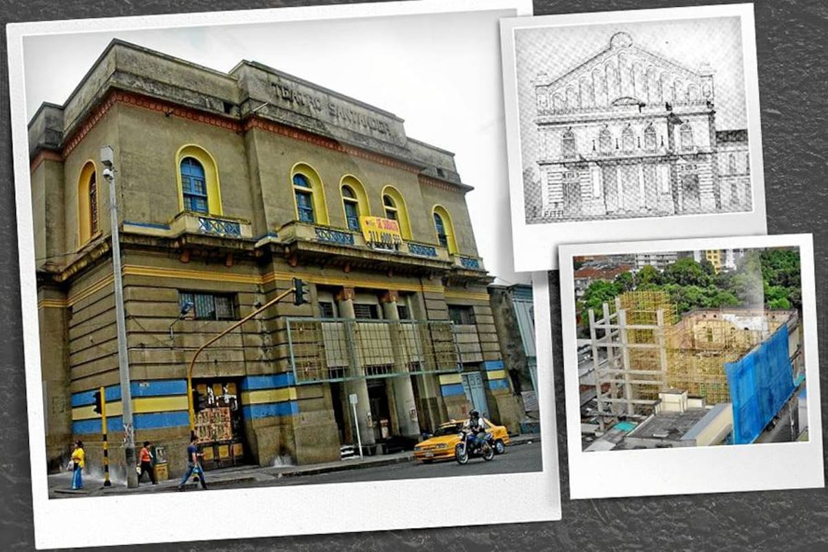 Teatro Santander (Foto: Fotos: Archivo / Montaje: Nicolás Durán)