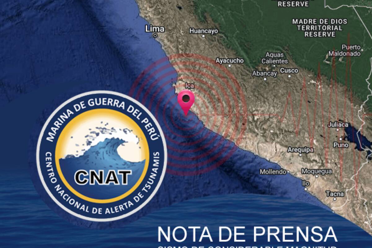 Sismo en Perú.