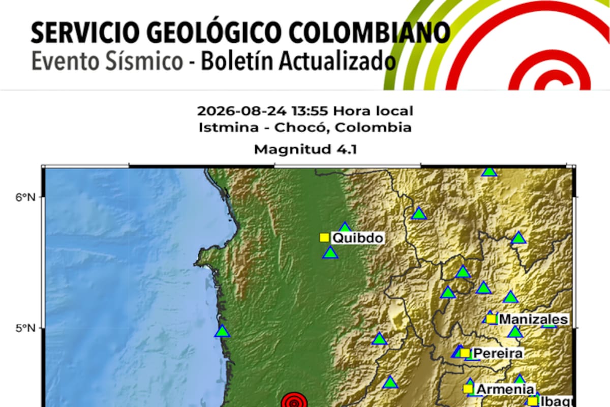Este fue el epicentro del sismo.