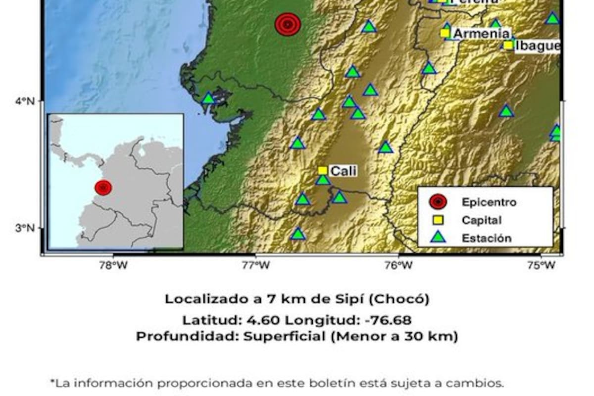El movimiento fue registrado con magnitud 3,5.