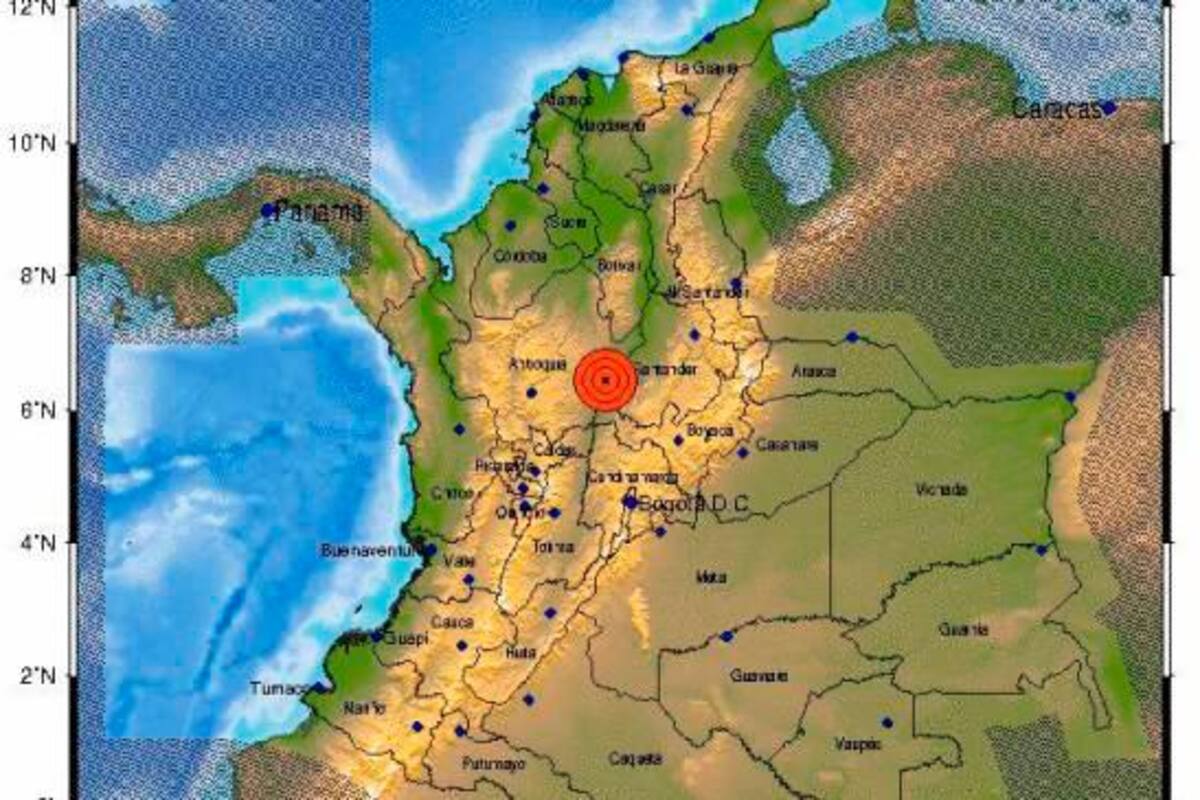 Temblor de 4.4 sacude a Colombia durante este martes 24 de diciembre