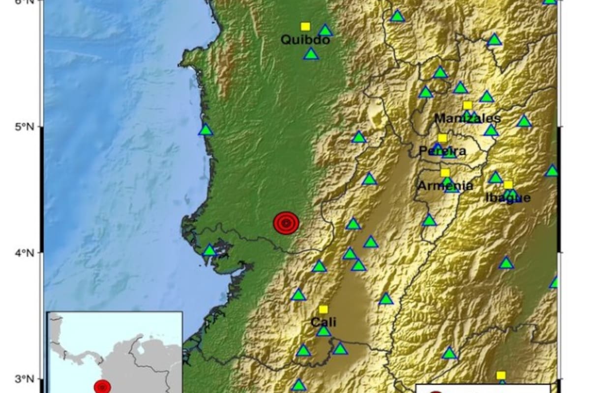 Temblor en Chocó durante la madrugada de este miércoles generó alerta en la región. | Foto: