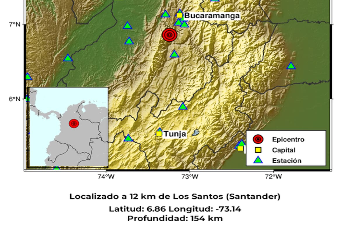 El sismo contó con datos recopilados por 22 estaciones y fue clasificado con estatus manual dentro del sistema de reporte.