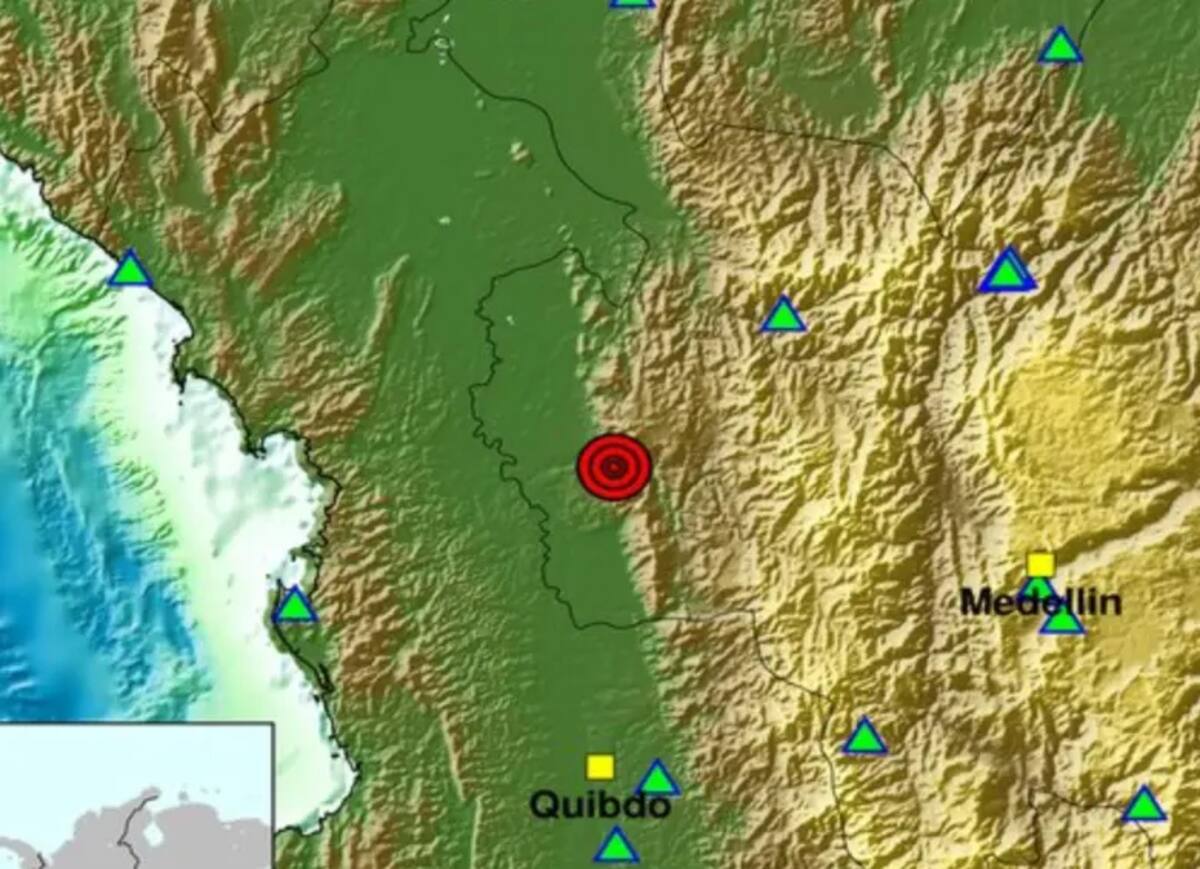 Temblor sacudió a varios municipios de Antioquia este Lunes Santo. | Foto: El Colombiano.