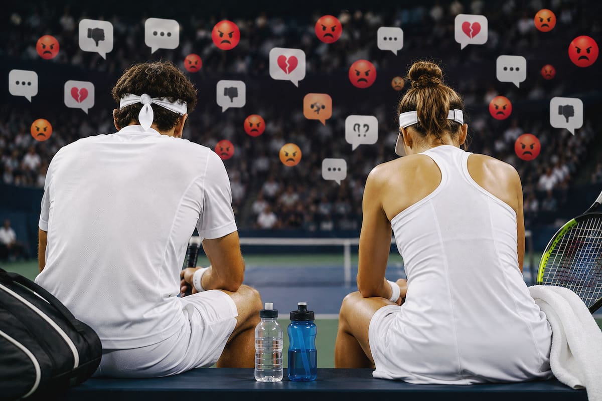 WTA denuncia ola de violencia digital contra tenistas: amenazas, racismo y acoso sexual. /FOTO: IA