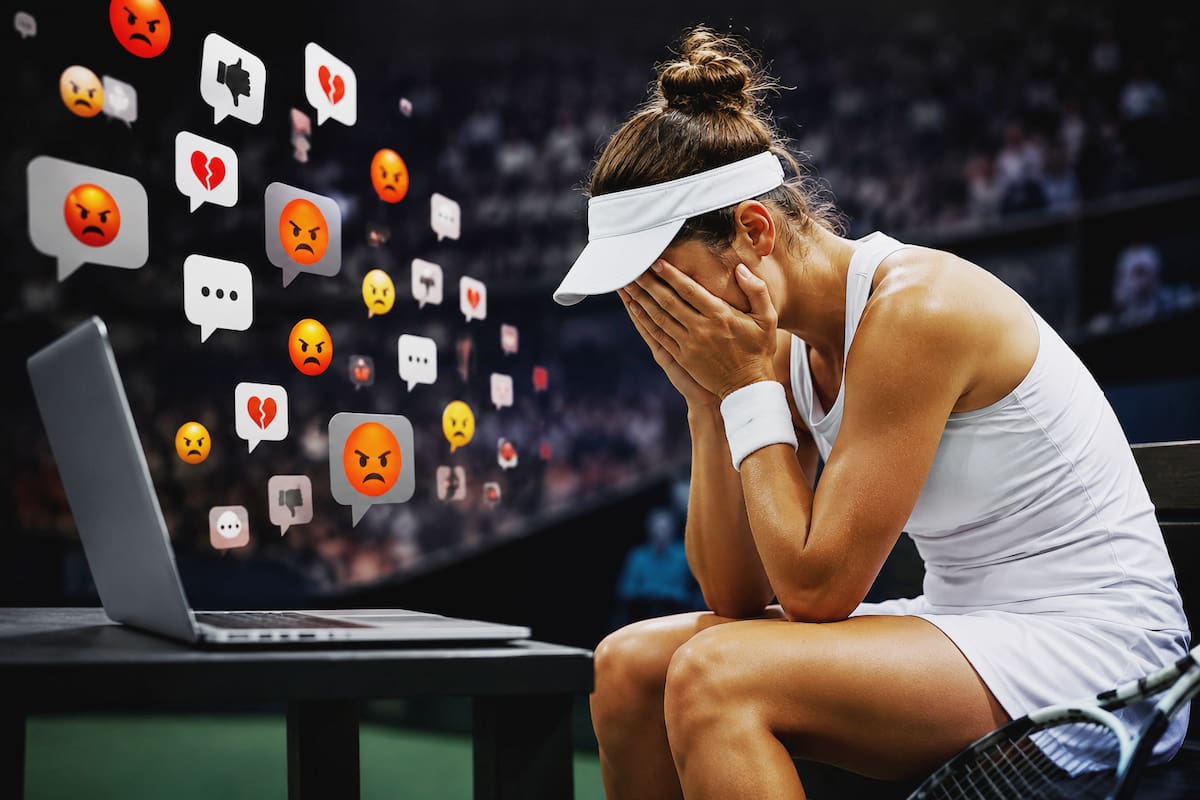 WTA denuncia ola de violencia digital contra tenistas: amenazas, racismo y acoso sexual. /FOTO: IA