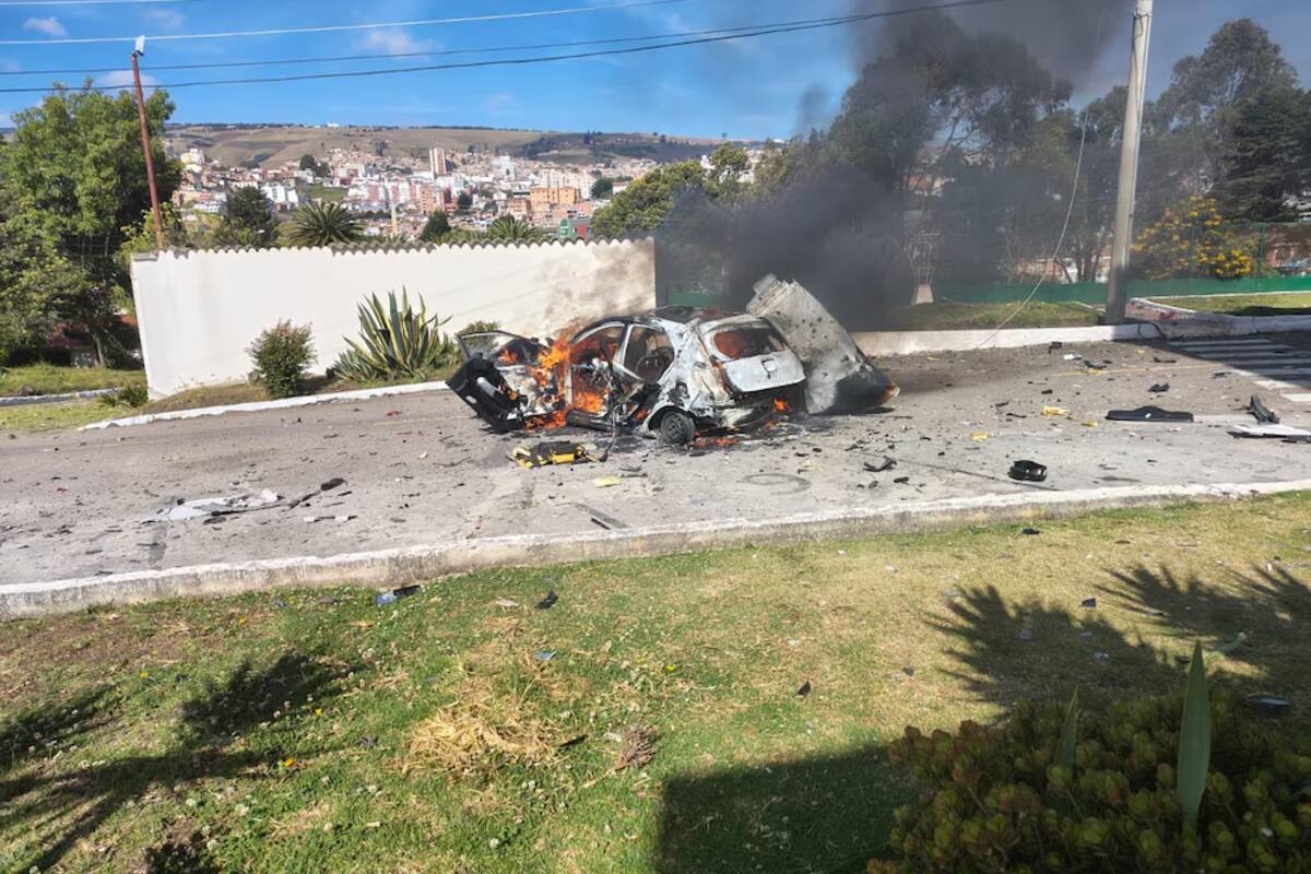 Autoridades en Tunja realizaron una detonación controlada y atendieron el hallazgo de una volqueta sospechosa, en medio de un fuerte operativo de seguridad. / Tomada de X