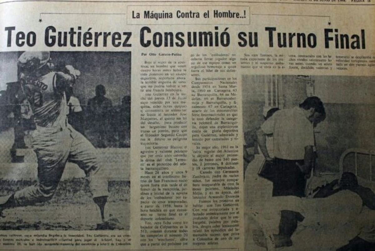 Falleció Teófilo Gutiérrez Blanco, gloria del béisbol del Atlántico y de Colombia.