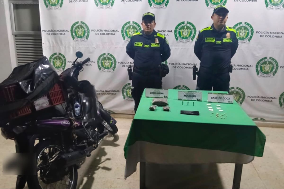 Terminó contra un muro mientras huía: así cayó presunto expendedor de drogas entre Floridablanca y Bucaramanga