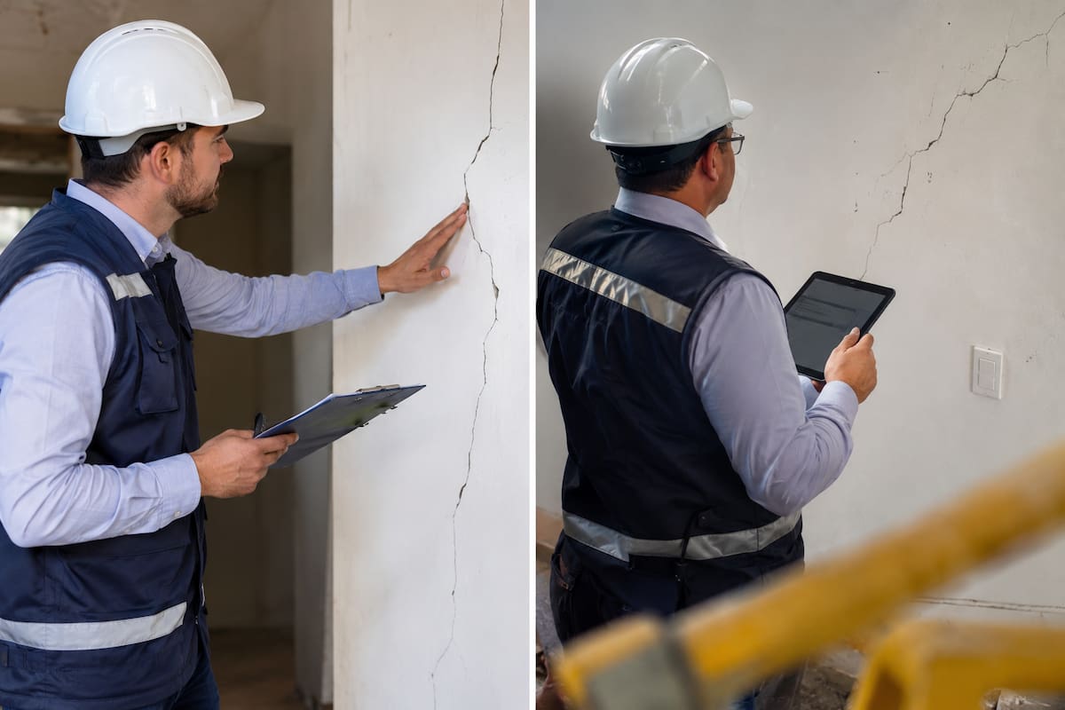 Tras el terremoto, propietarios revisan sus apartamentos para identificar daños y determinar si estos pueden ser cubiertos por el seguro de la copropiedad. Foto IA.