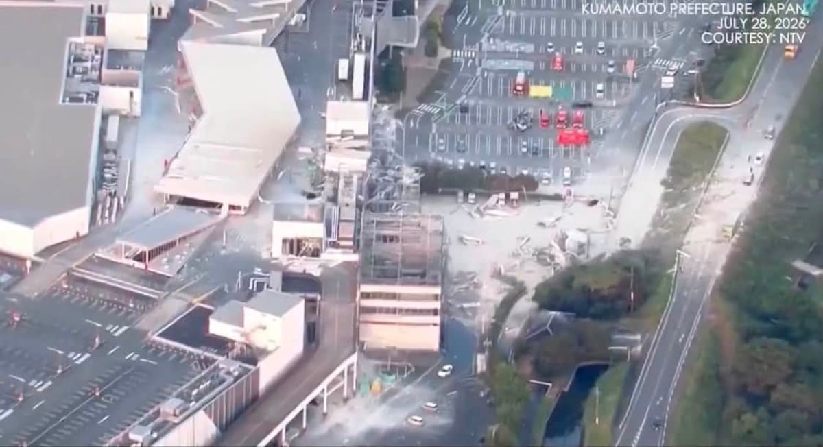 Terremoto en Japón deja víctimas, desaparecidos y graves daños en Kumamoto.
Foto: redes sociales.