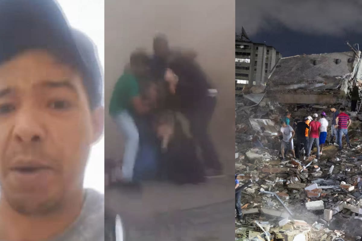 Momentos de angustia se vivieron en El Junquito, en las afueras de Caracas, tras los fuertes terremotos que sacudieron el norte de Venezuela. Captura de video // Redes Sociales .