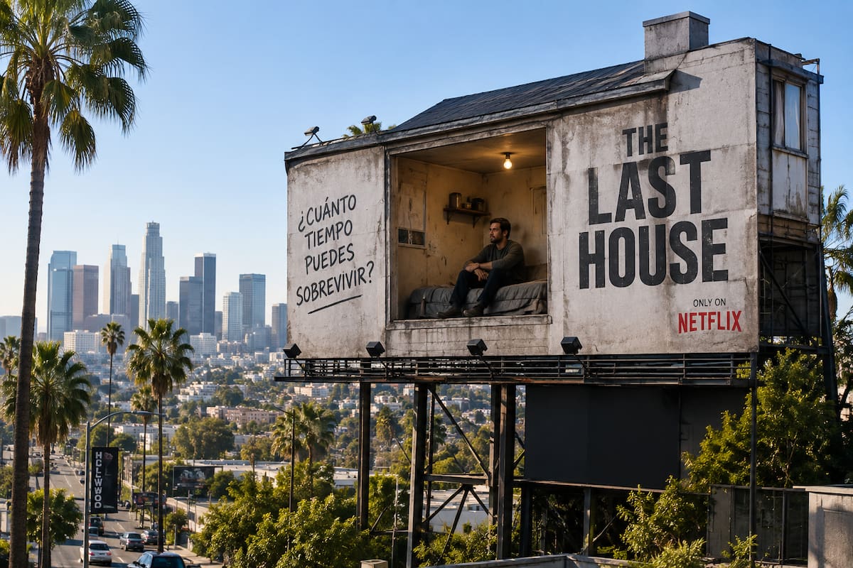 ¿Cuánto tiempo puedes sobrevivir? Netflix atrapa a un hombre en una valla en Los Ángeles.
