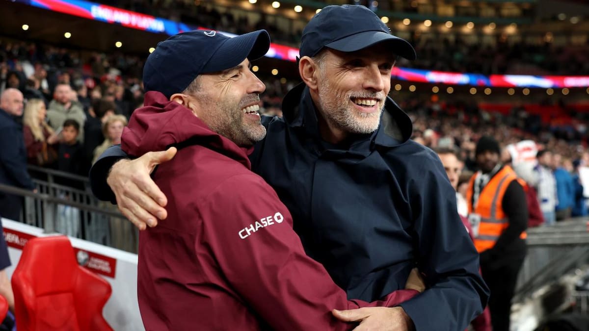 Thomas Tuchel se llevó la victoria 2-0 en su debut como entrenador de la selección de Inglaterra. Los fanáticos se ilusionan en la nueva era alemana. Foto 'X' England.