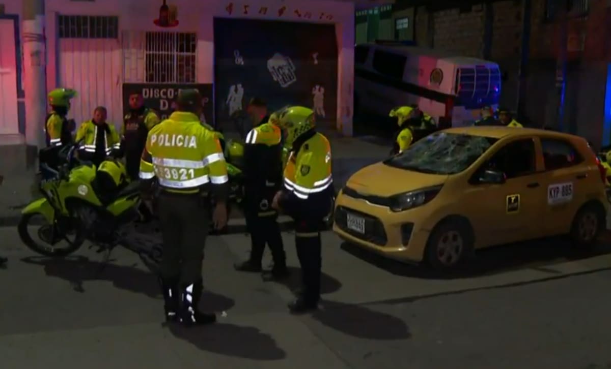 Tiroteo en el norte de Bogotá tras robo de moto BMW. | Foto: Tomada de video.