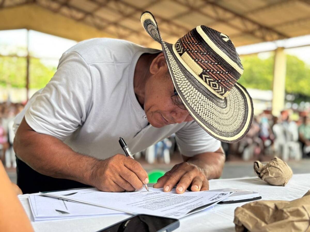 Biometría en las notarías (Tomada de la cuenta de X de Supernotariado / VANGUARDIA)
