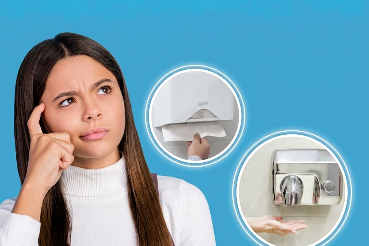 Por qué es preferible secarse las manos con toallas de papel y no con secadores.