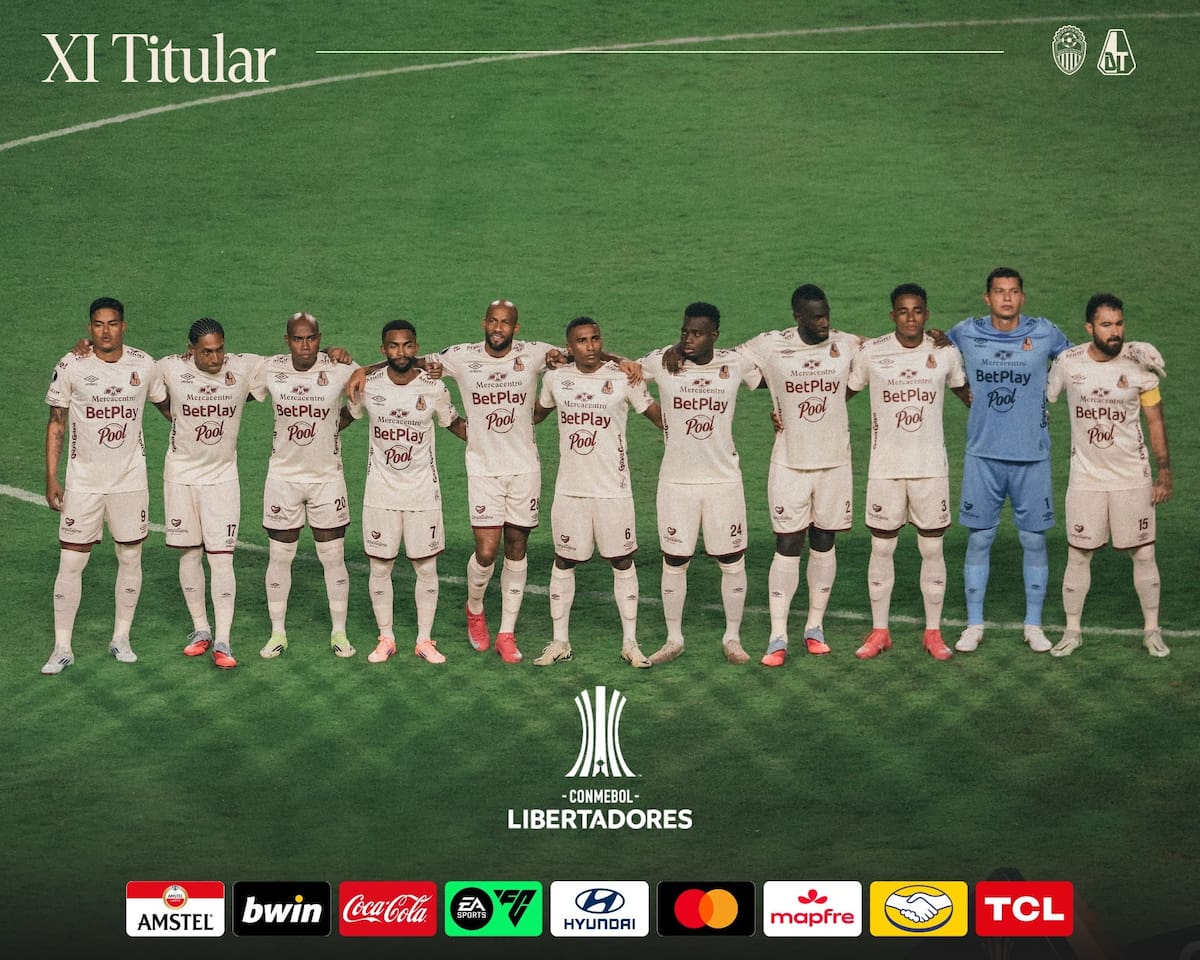 Tolima golpea en Venezuela ante Deportivo Táchira y toma ventaja en la Copa Libertadores 2026. Foto: Deportes Tolima.