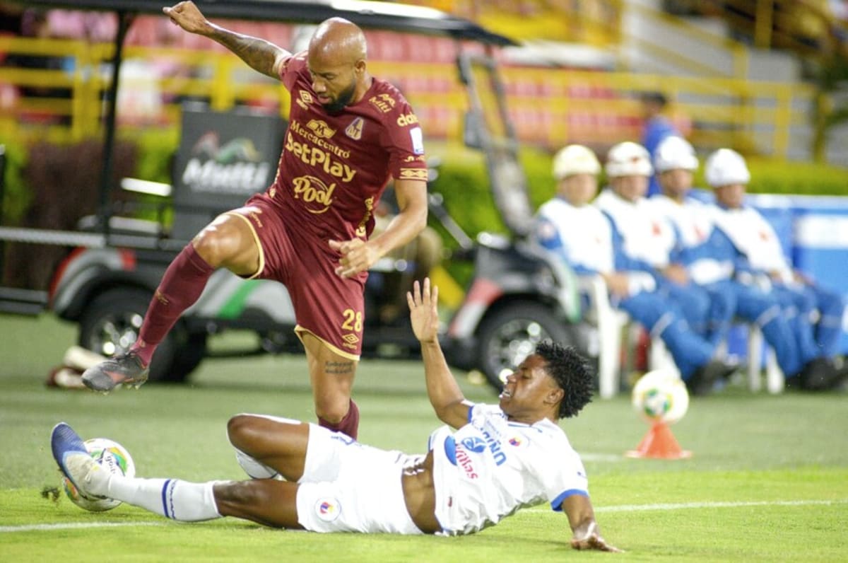 Deportes Tolima doblegó 1-0 a Deportivo Pasto, en la ida de los cuartos de final de la Liga BetPlay I de 2026. Foto: Colprensa.