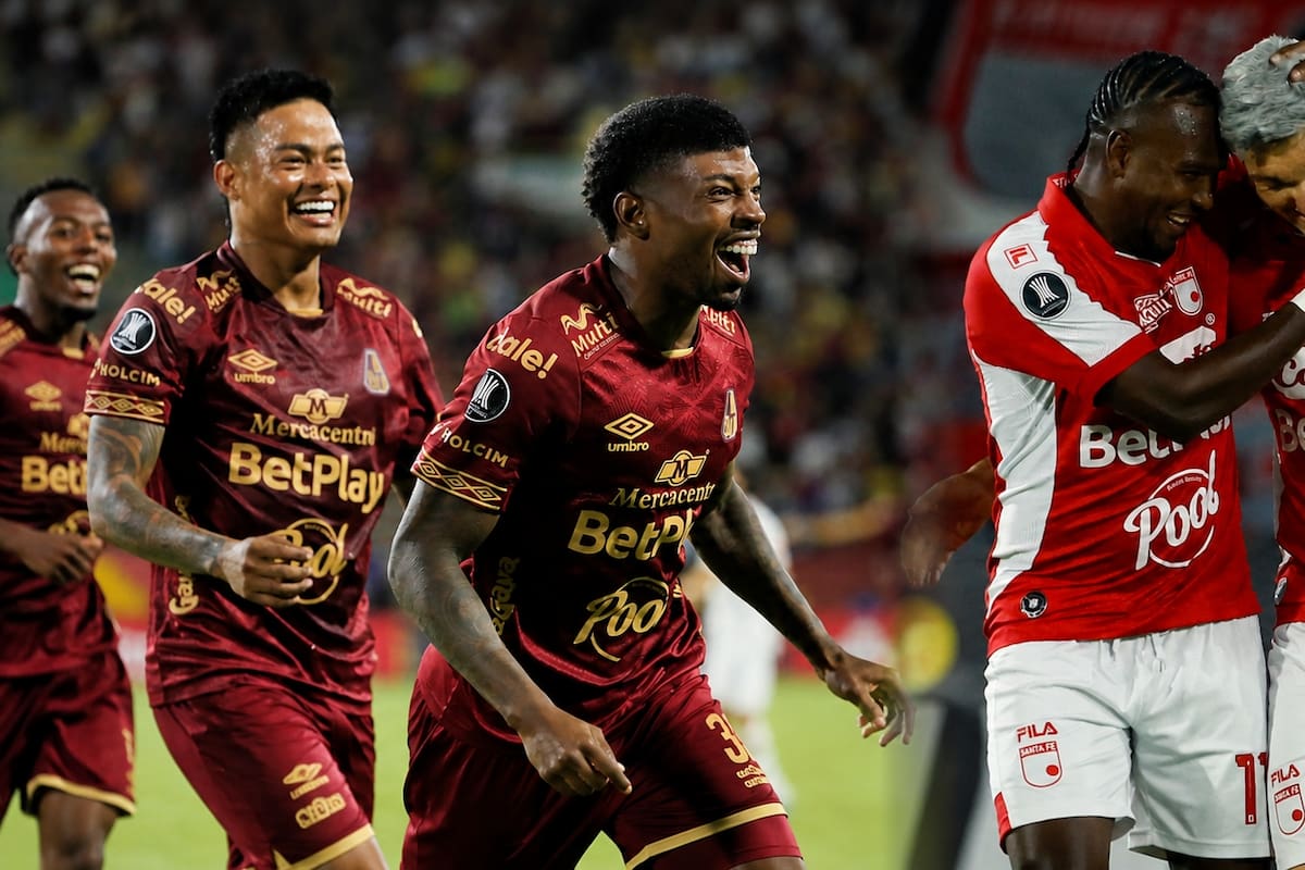 Tolima, Santa Fe, Millonarios y América abren una semana clave para Colombia en Libertadores y Sudamericana. Fotos: EFE.