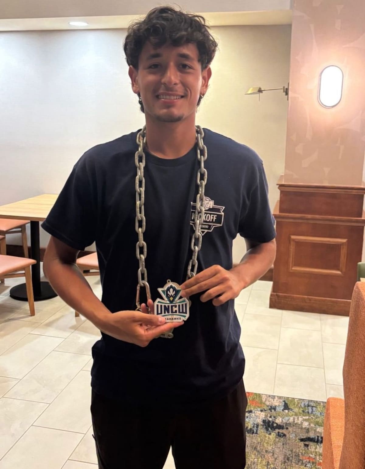Tomás Alejandro Marín, tenista bumangués fue elegido novato del año en Estados Unidos. /FOTO: Suministrada