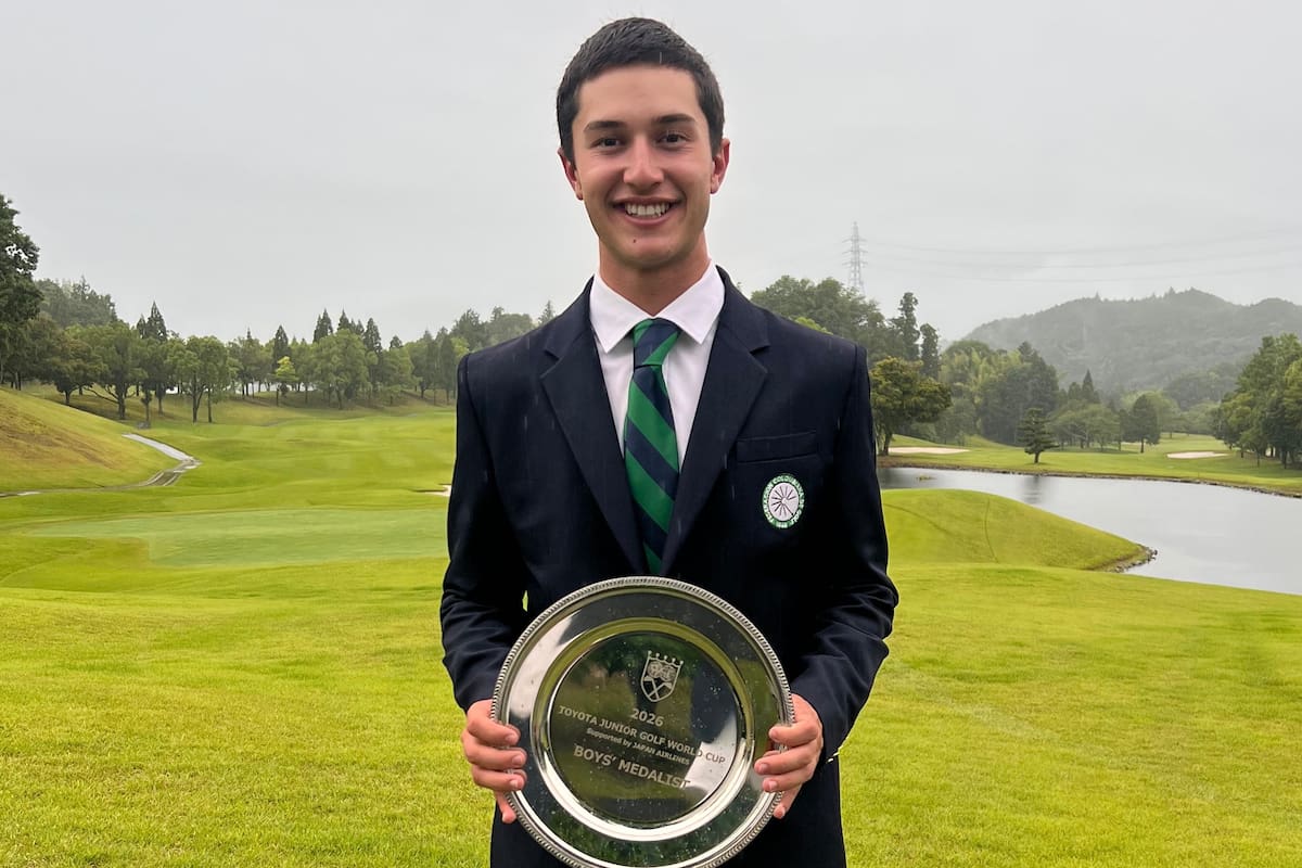 Tomás Restrepo hace historia para Colombia: bicampeón mundial juvenil de golf tras conquistar nuevamente Japón. Foto: Fedegolf