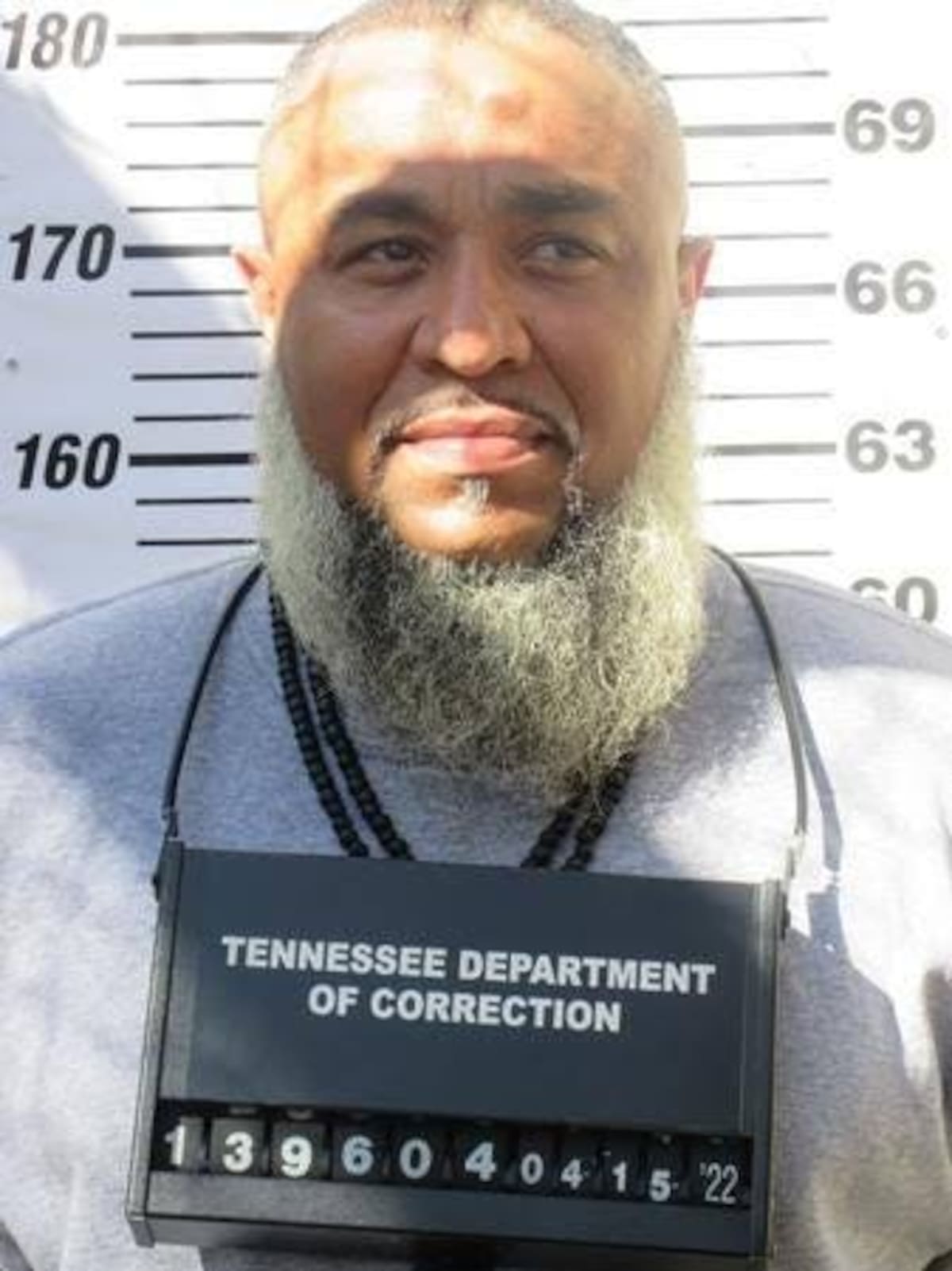 Departamento de Corrección de Tennessee muestra al recluso Tony Carruthers.