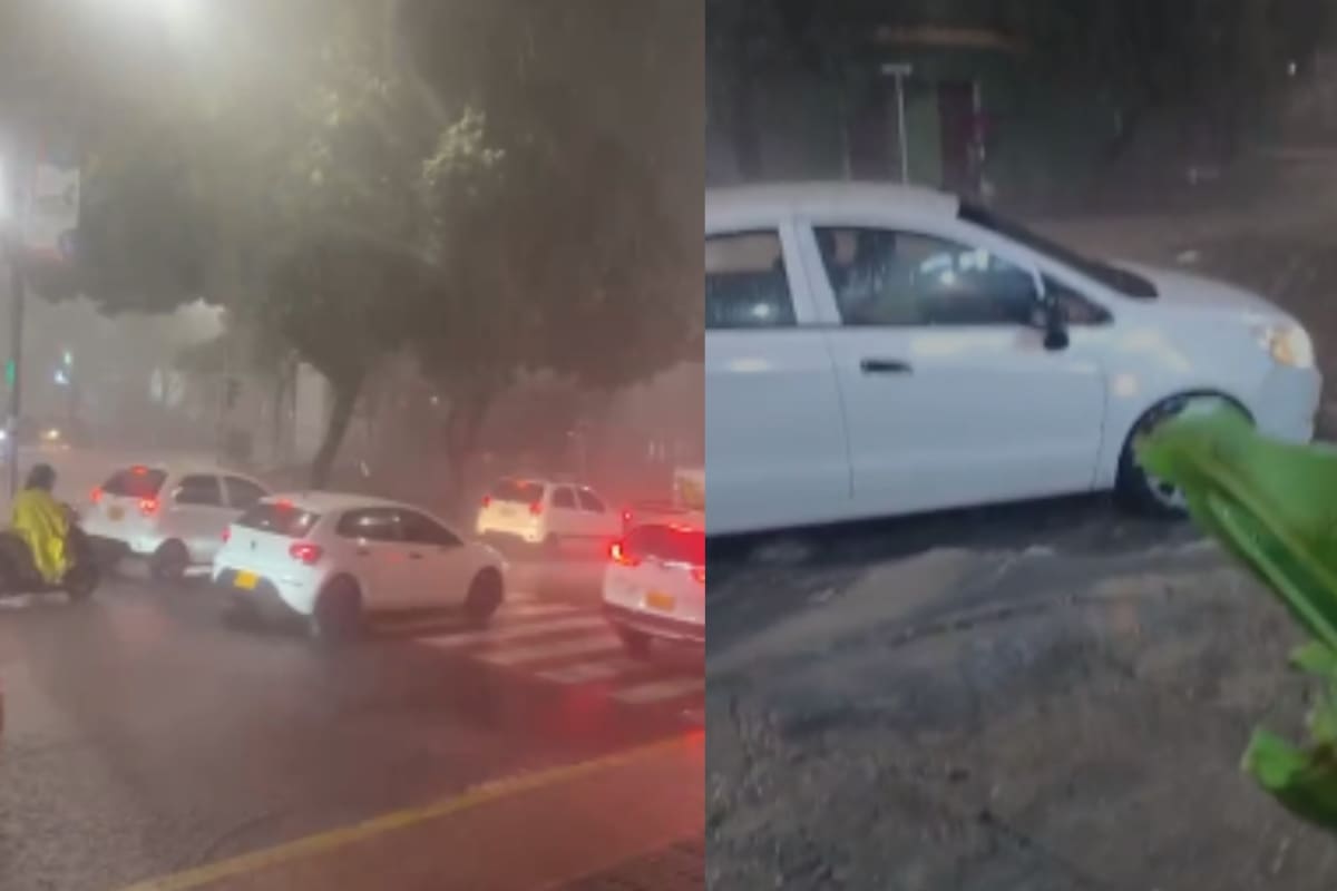 La tormenta inició a horas de la noche.