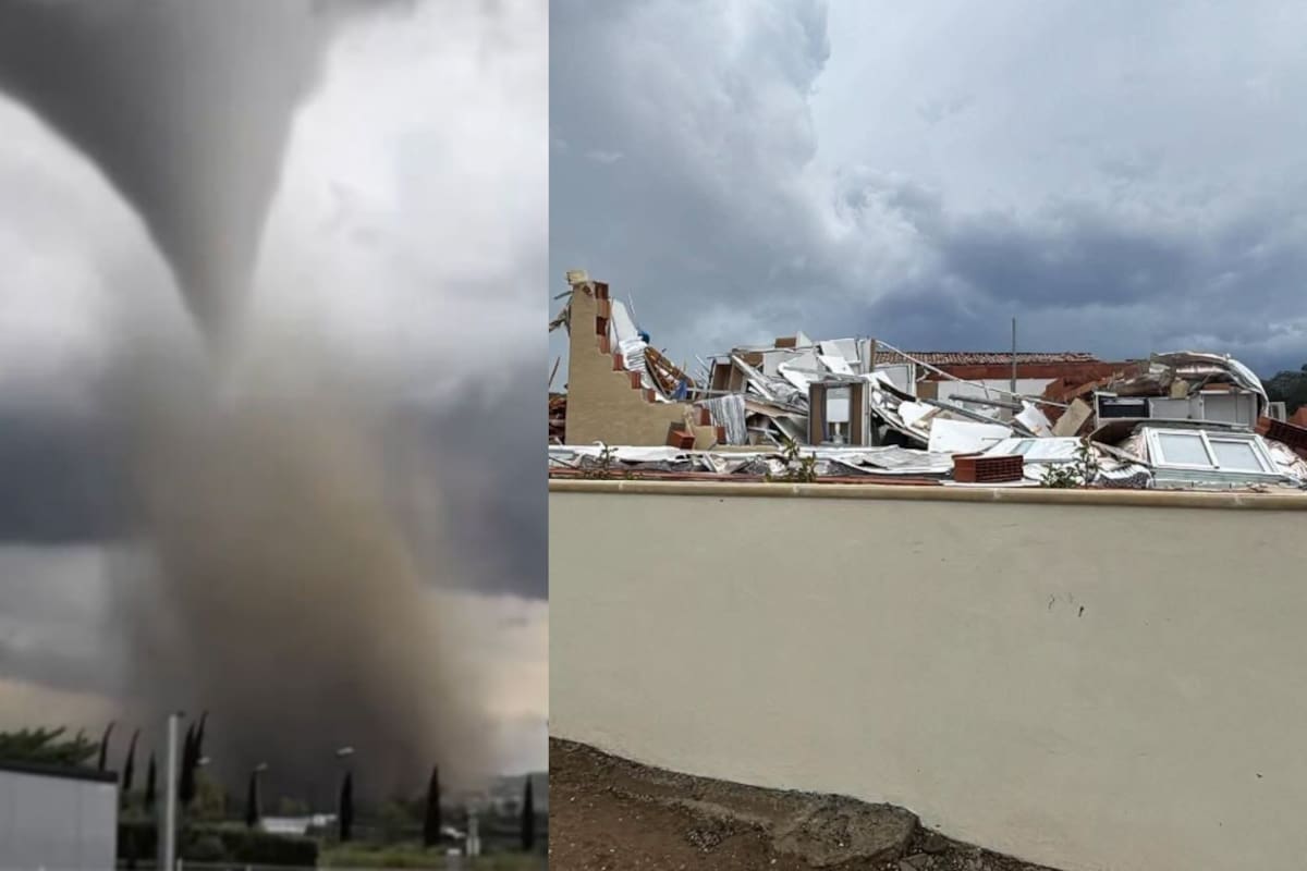 El tornado impactó varias localidades ubicadas entre Carcasona y Limoux.