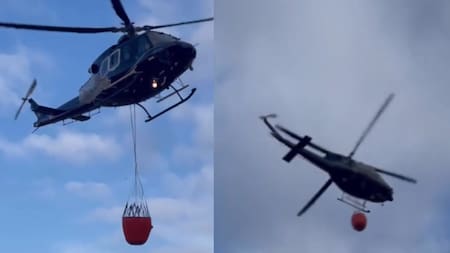 Siete muertos tras la caída de un helicóptero que se dirigía a combatir incendios forestales en Argentina