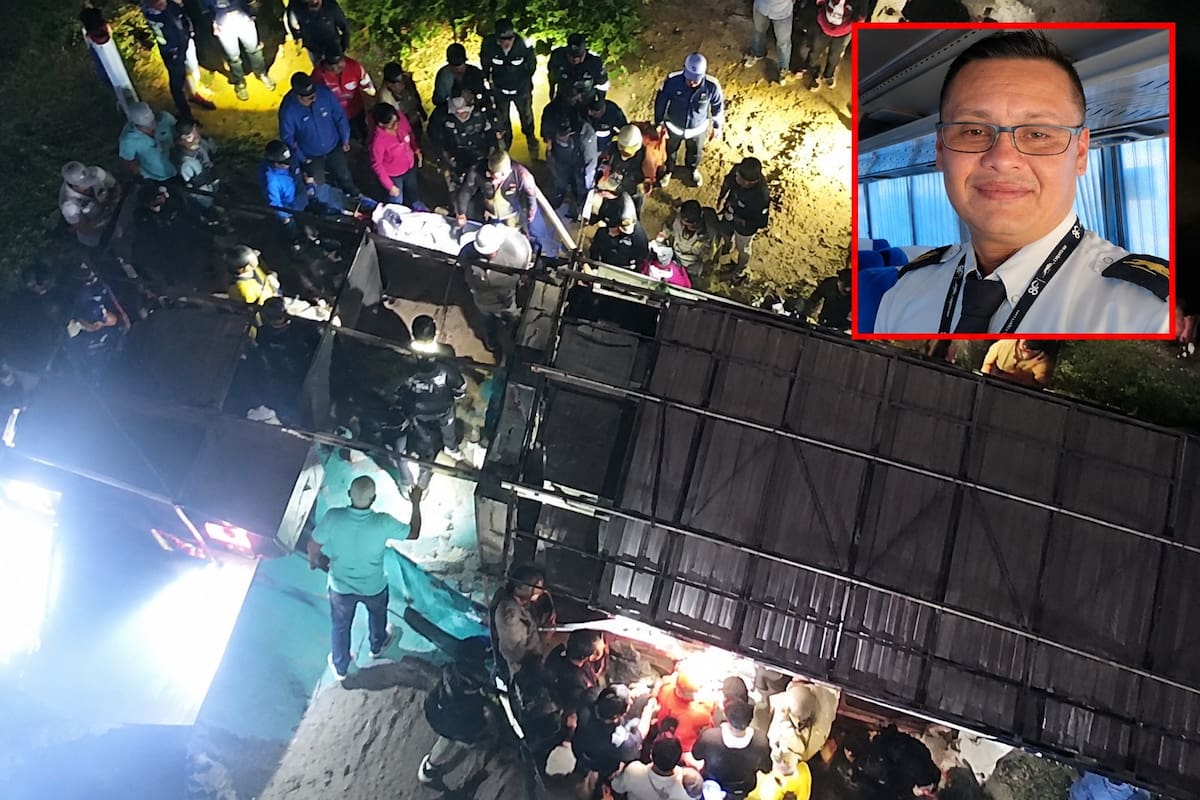 Trágico accidente: conductor bumangués murió y pasajeros resultaron heridos tras caída de bus