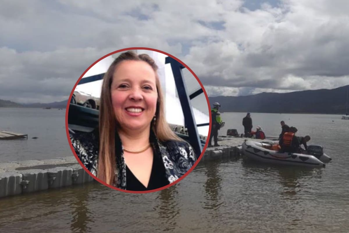Las labores de búsqueda en el embalse de Tominé terminaron con el hallazgo del cuerpo de la mujer que permanecía desaparecida desde el lunes. Foto tomada de: Redes // X.
