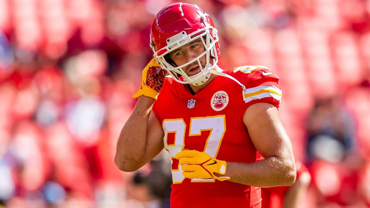 El ala cerrada Travis Kelce de los Kansas City Chiefs durante un partido de pretemporada. Foto: archivo