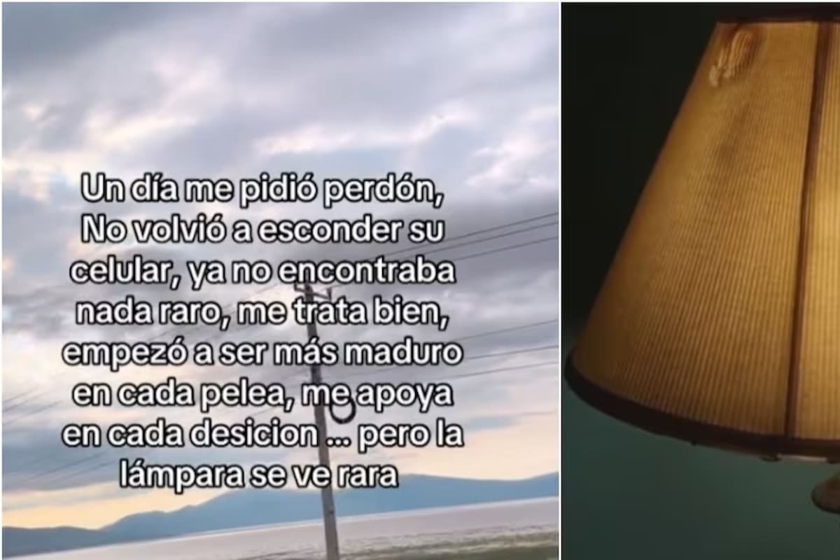 El trend "la lámpara se ve rara" en TikTok tiene su origen en un relato inquietante de un hombre que, tras una lesión cerebral, comenzó a percibir distorsiones en su entorno, cuestionando su realidad. / Capturas de pantalla