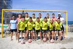 Tres talentos de Santander hacen presencia en convocatoria nacional de fútbol playa