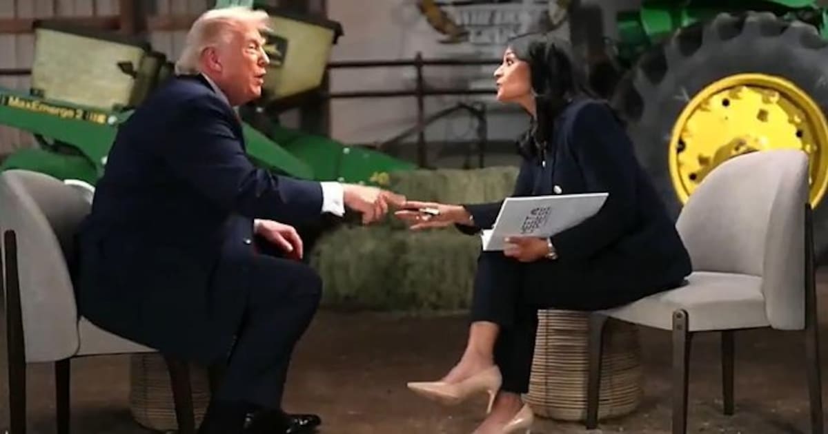 Donald Trump abandona furioso una entrevista en la NBC e insulta a la periodista por sus preguntas: "O eres corrupta o estúpida".