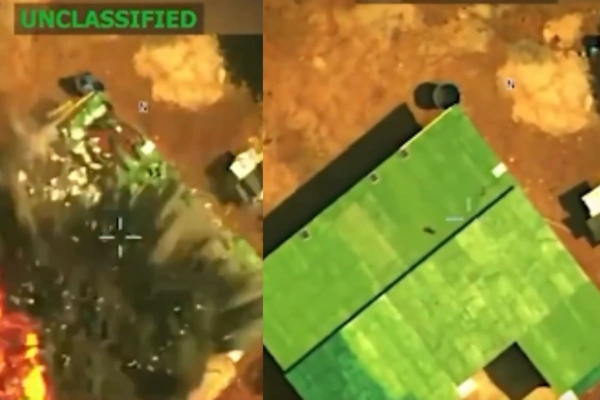 El anuncio llega acompañado de un video difundido por el mandatario en el que se observa una estructura en una zona rural siendo impactada por una explosión.