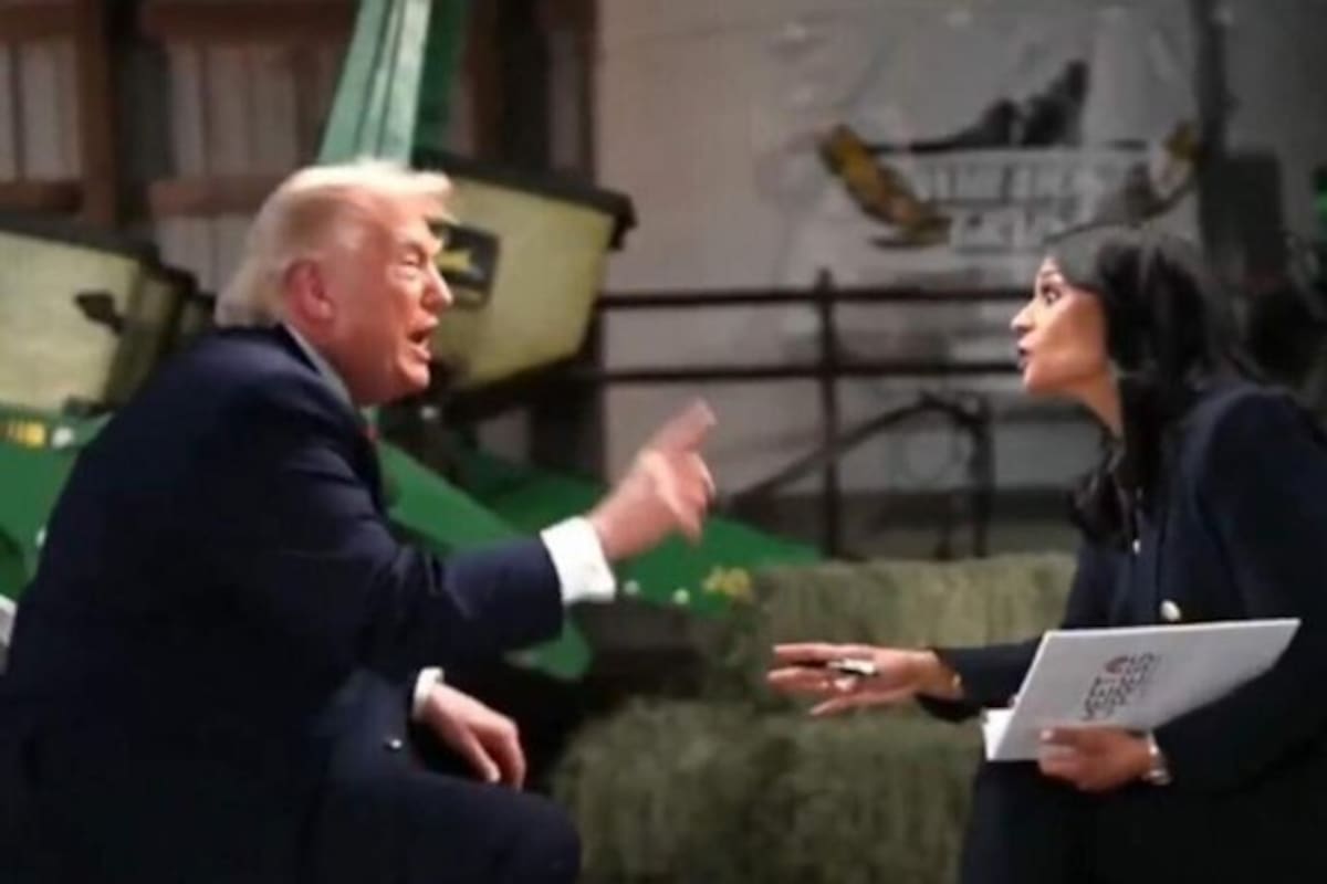 Donald Trump salió furioso de su entrevista con Kristen Welker después de que ella cuestionara sobre fraude electoral. El republicano le replicó que era “estúpida o corrupta” y cortó la entrevista.