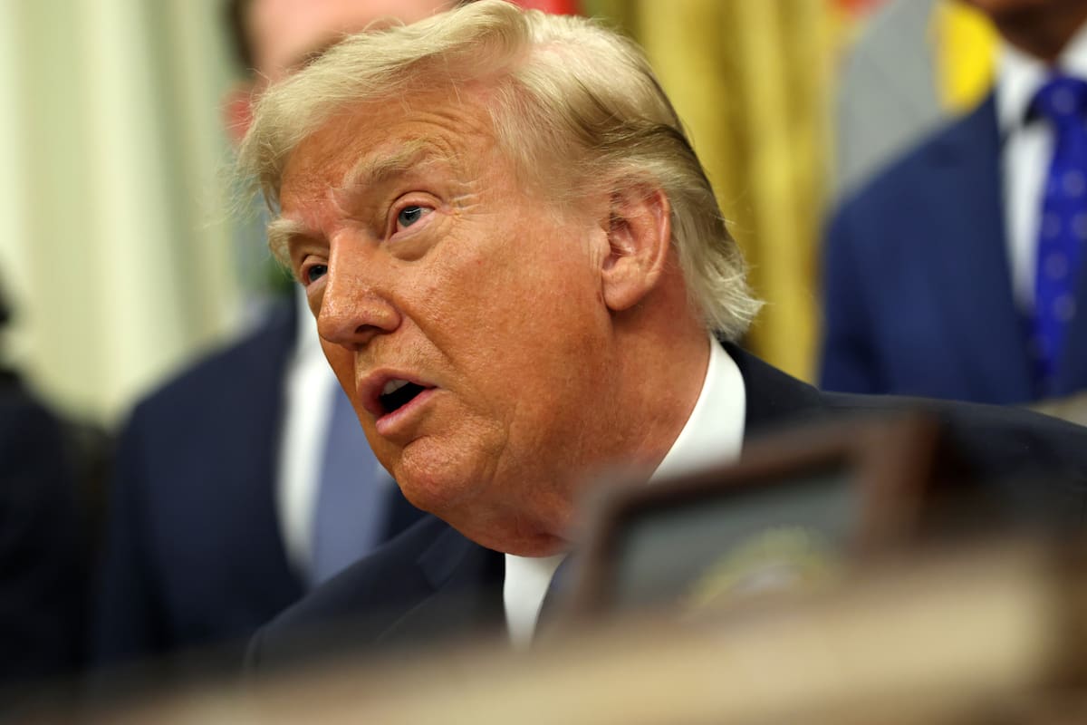 Fotografía de archivo del presidente de EE.UU., Donald Trump. EFE/EPA/Samuel Corum / POOL