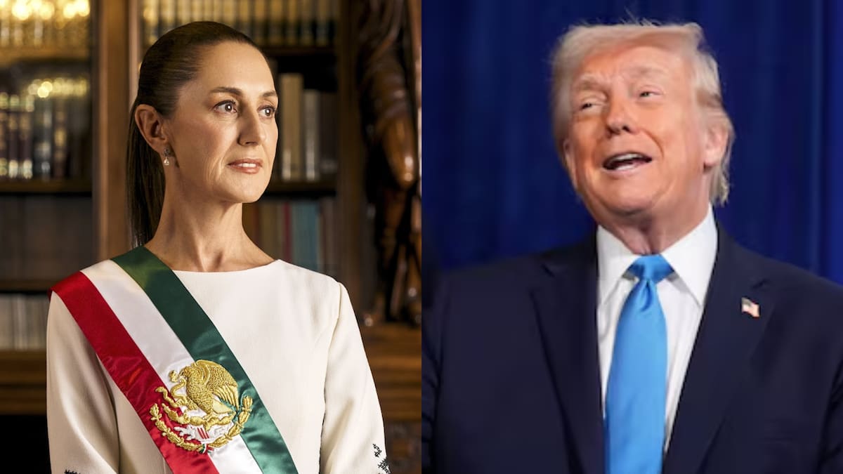 Claudia Sheinbaum presidenta de México y Donald Trump presidente de Estados Unidos