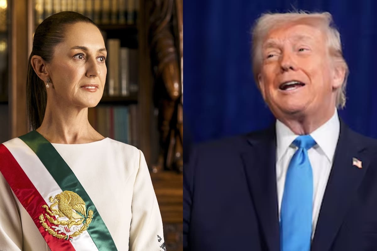 Claudia Sheinbaum presidenta de México y Donald Trump presidente de Estados Unidos