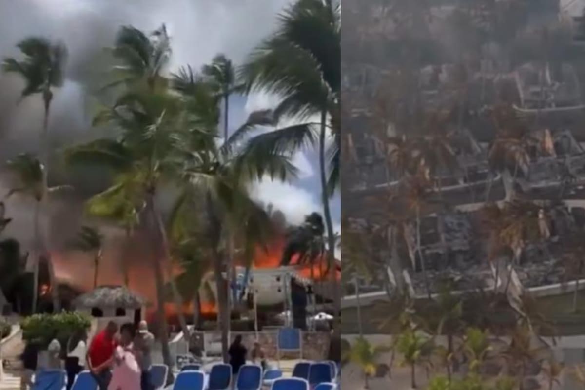 Turista italiana muere tras incendio en lujoso hotel y miles de huéspedes fueron reubicados | Captura de video