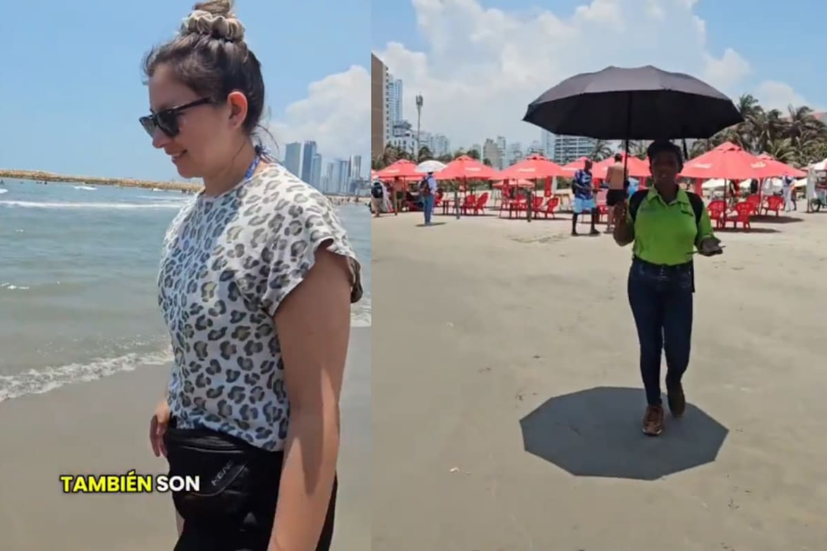 Turistas extranjeros denunciaron acoso constante en playas de Cartagena. Captura de video de: X.
