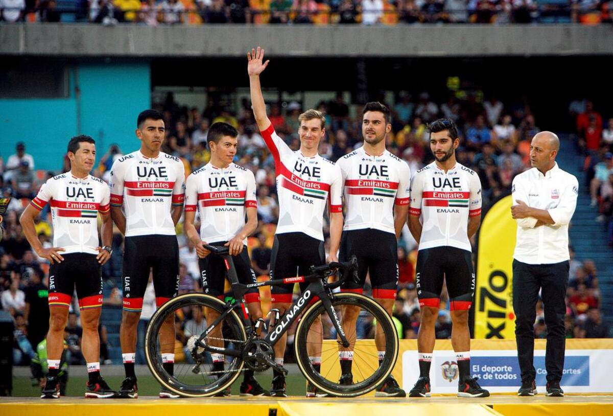 El UAE - Team Emirates buscará con Fernando Gaviria victorias de etapa y con Sergio Luis Henao dar la lucha por el título.