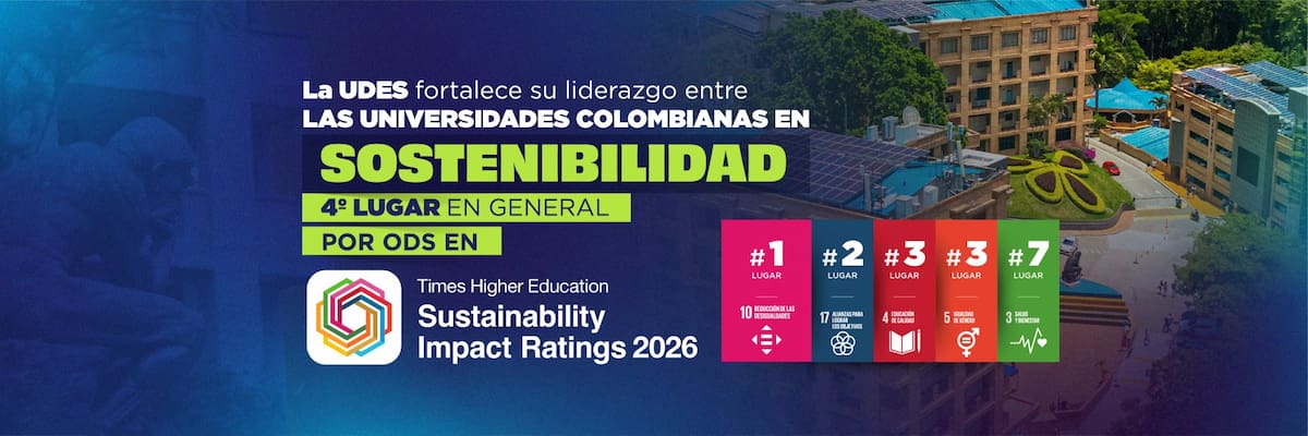 La UDES se posiciona entre las universidades colombianas más comprometidas con los ODS.