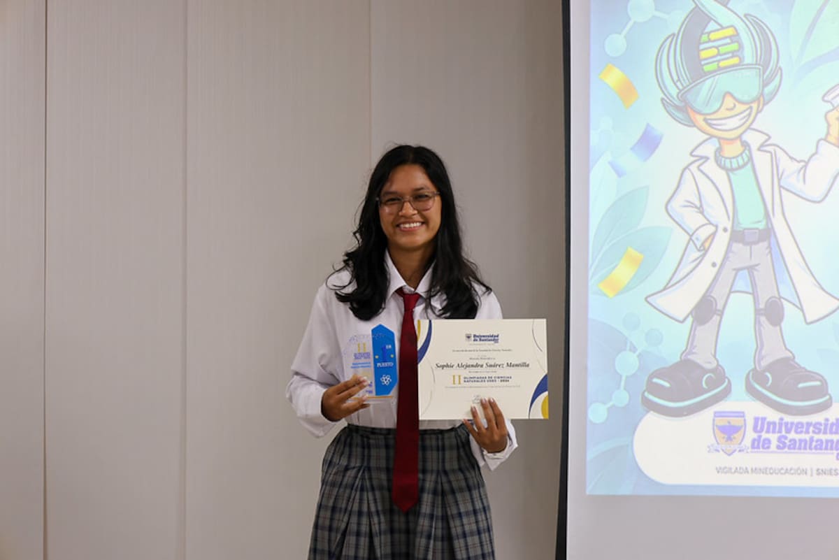 Sophie Alejandra Suárez Mantilla, primer puesto de Ciencias Naturales.