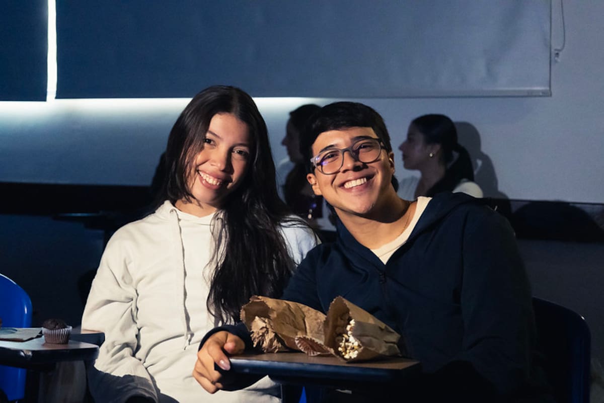 Una clase con tinte cinematográfico. La crispeta no falta.