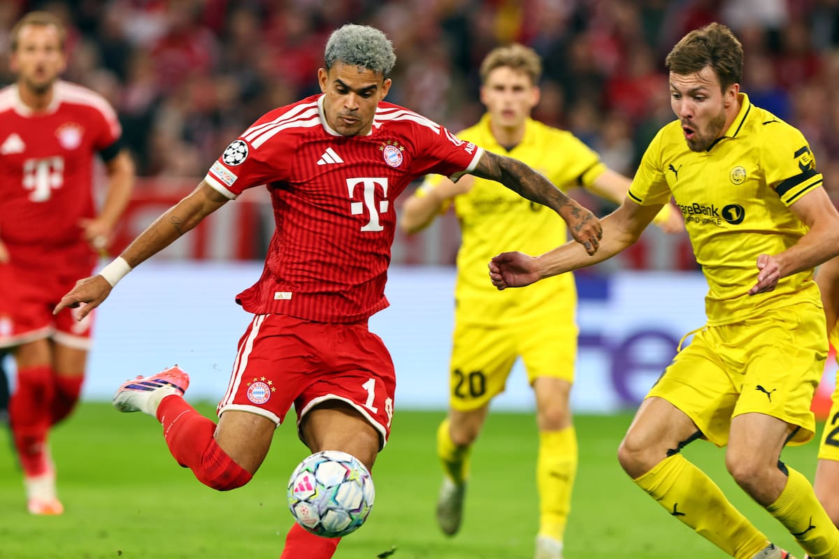 Luis Diaz, jugador del Bayern. EFE/EPA/ANNA SZILAGYI