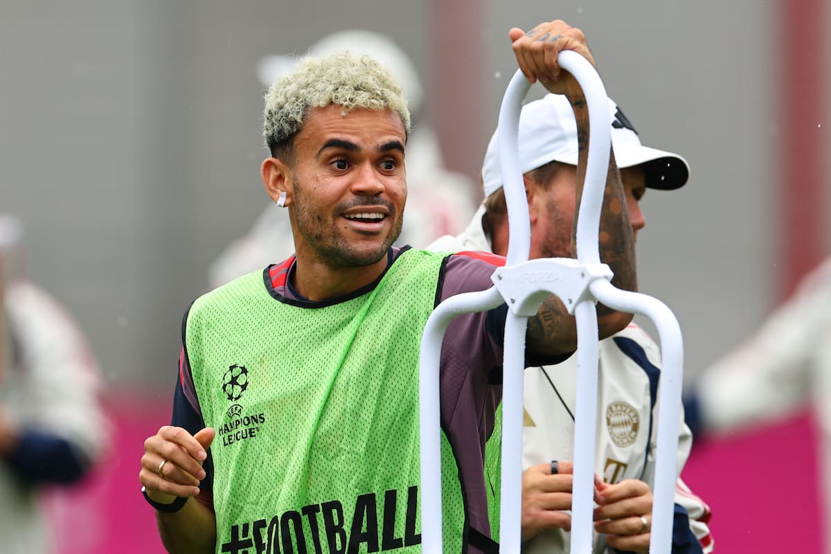 Munich (Germany), 09/09/2026.- Luis Diaz of Munich attends the teams training session in Munich, Germany, 09 September 2026. Bayern Munich will face FK Bodø/Glimt on 10 September 2026 in Munich. (Liga de Campeones, Alemania) EFE/EPA/ANNA SZILAGYI