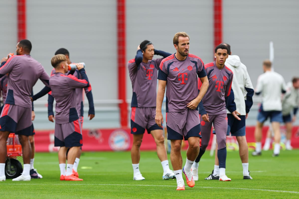 Munich (Germany), 09/09/2026.- Harry Kane of Munich attends the teams training session in Munich, Germany, 09 September 2026. Bayern Munich will face FK Bodø/Glimt on 10 September 2026 in Munich. (Liga de Campeones, Alemania) EFE/EPA/ANNA SZILAGYI